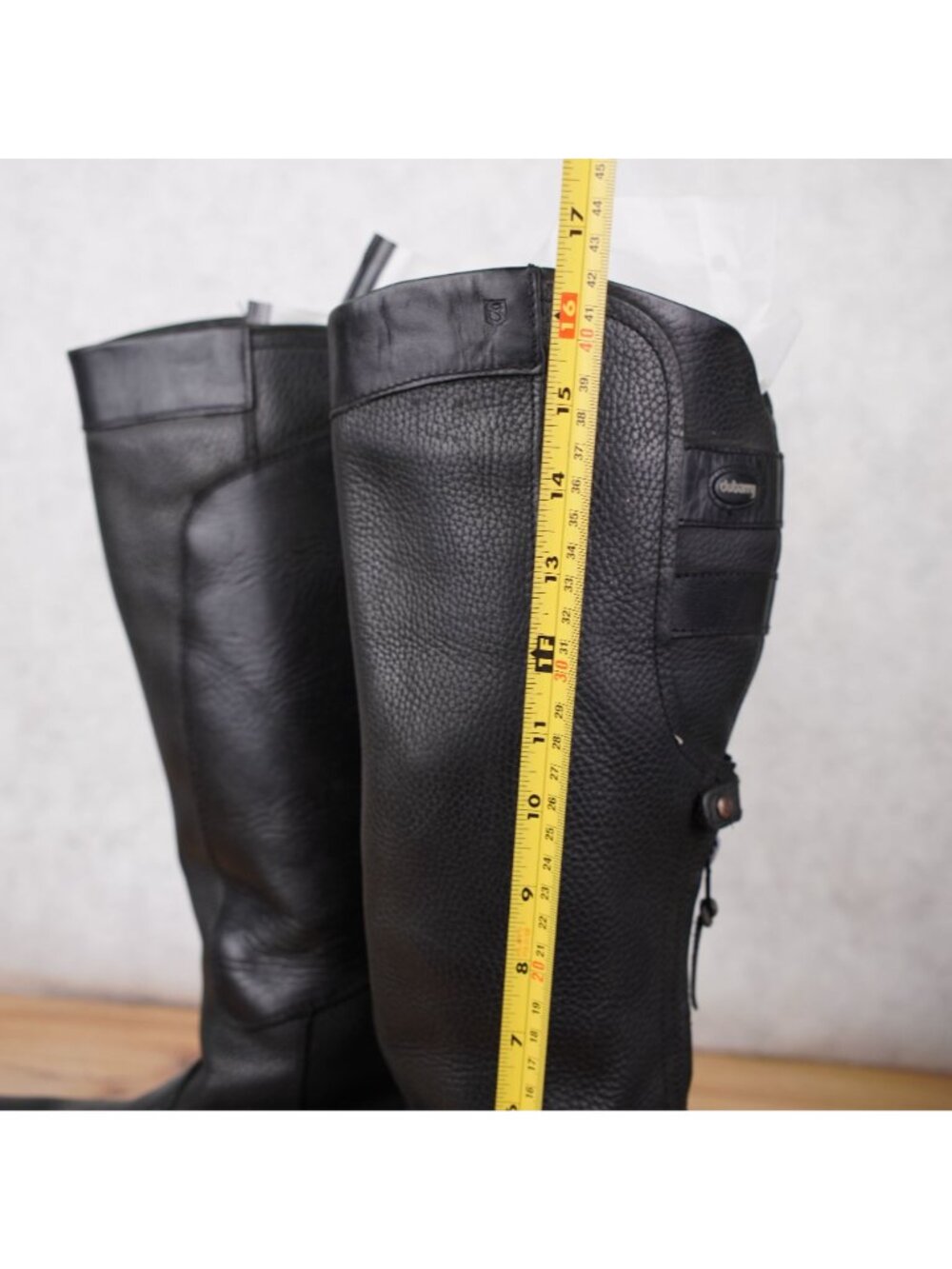 Dubarry Clare Gore-Tex Waterproof Tall Leather Riding Boots Womens Sz 39 Black - Picture 13 of 14